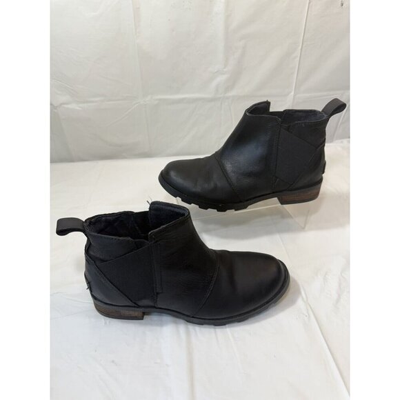 Sorel Emelie Chelsea Boots Size 6 NL2671-010 BLACK - Picture 8 of 14